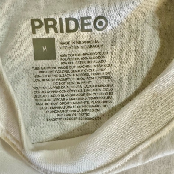 PRIDE For Target Short Sleeves Medium Unisex T Shirt BNWT - Picture 2 of 3